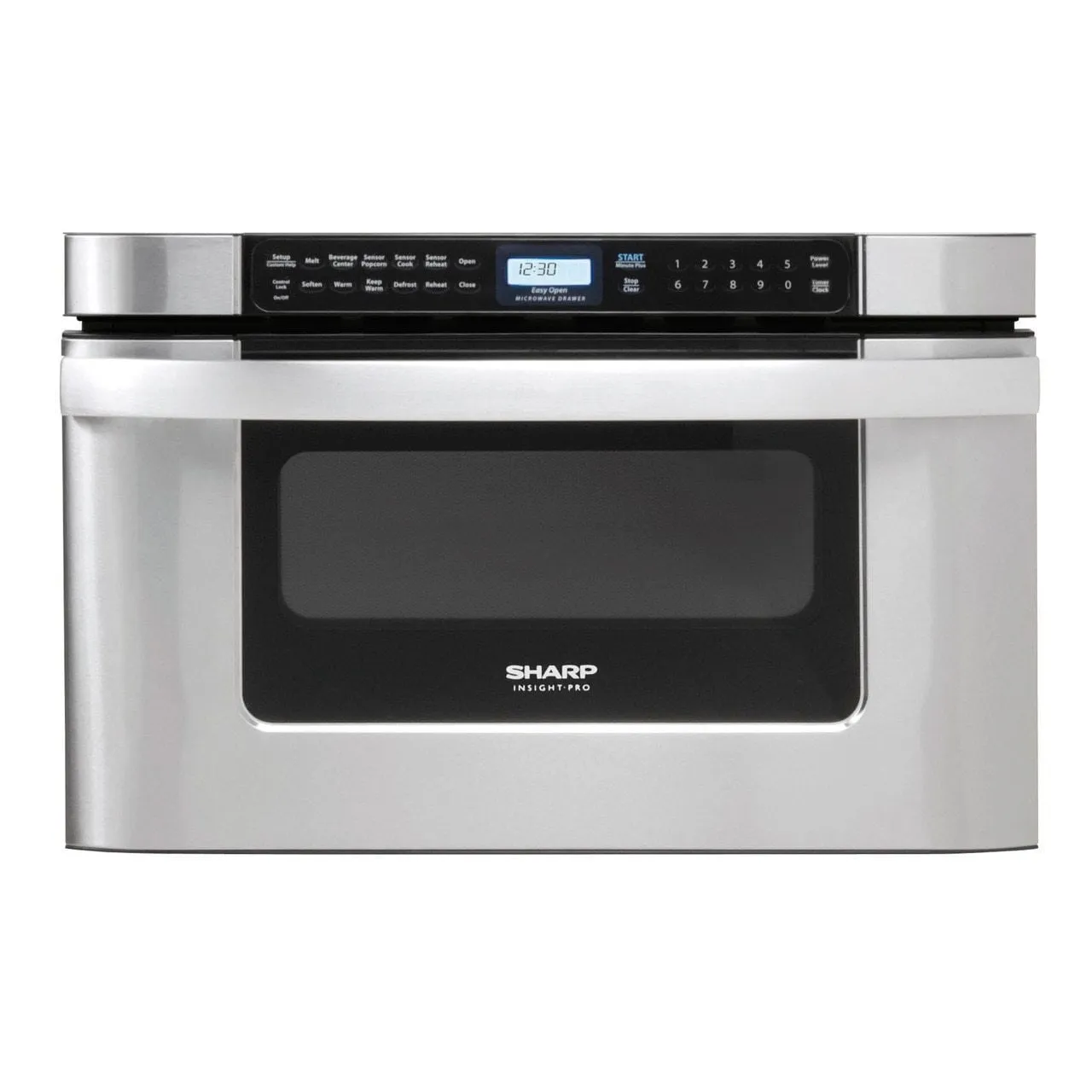 Sharp KB6524PSY 24 In. 1.2 Cu. Ft. 950W Sharp Easy Open Stainless Steel Microwave Drawer Microwave Ovens large capacity kitchen microwave