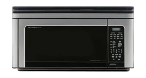 Sharp R1881LSY 1.1 Cu. Ft. 850W Sharp Stainless Steel Convection Over-The-Range Microwave Oven Microwave Ovens smart sensor microwave oven