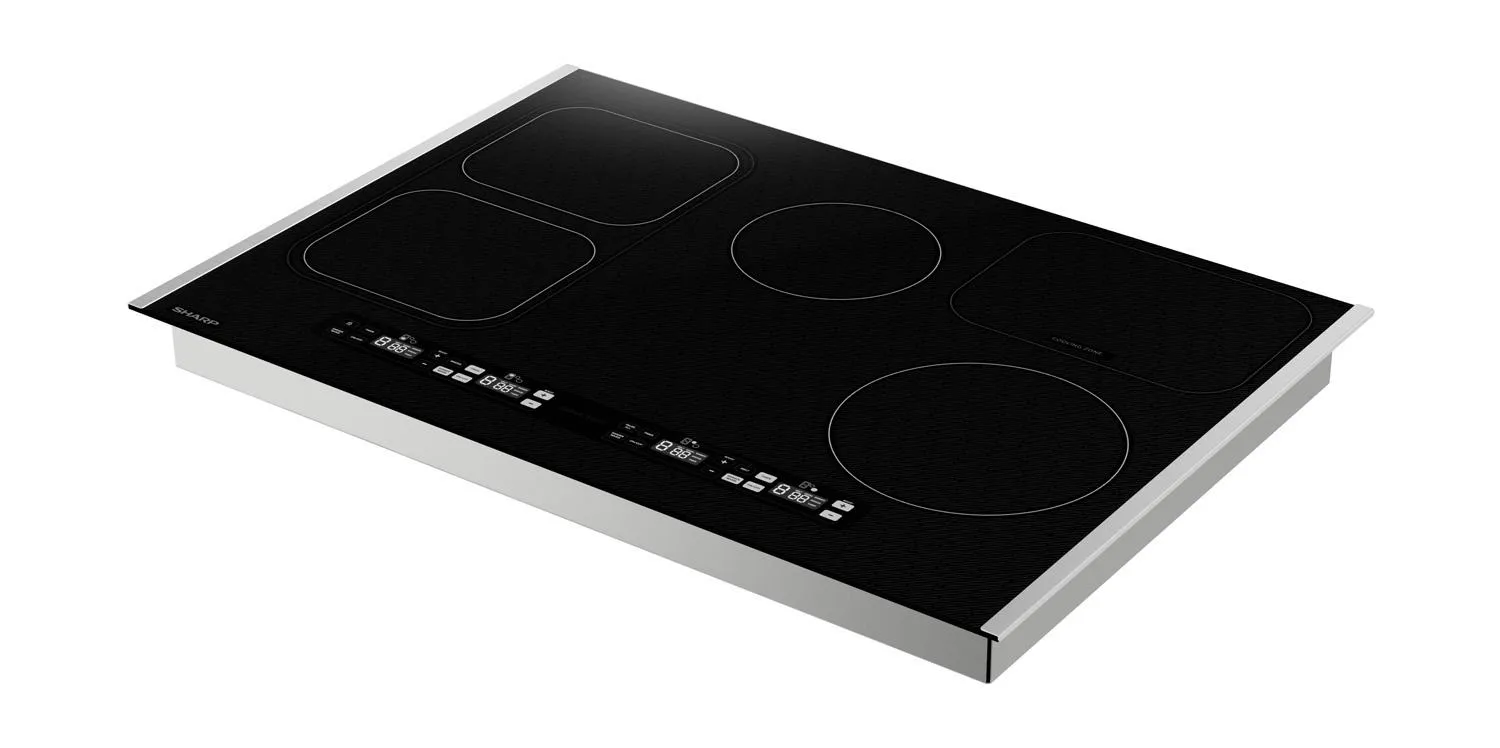 Sharp SCH3043GB Sharp 30 In. Induction Cooktop With Side Accessories