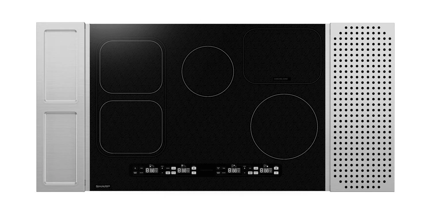 Sharp SCH3043GB Sharp 30 In. Induction Cooktop With Side Accessories Electric electric stove with convection oven