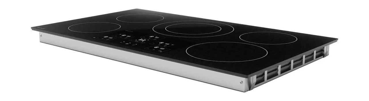 Sharp SDH3652DB 36 In. Width Induction Cooktop, European Black Mirror Finish Made With Premium Schott Glass