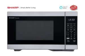 Sharp SMC1169KS Sharp 1.1 Cu. Ft. 1000W Smart Stainless Steel Countertop Microwave Oven Microwave Ovens smart sensor microwave oven