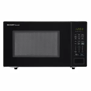 Sharp SMC1441CB 1.4 Cu. Ft. 1000W Sharp Black Countertop Microwave Oven Microwave Ovens large capacity kitchen microwave