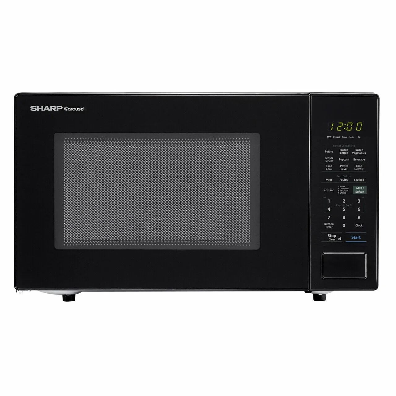 Sharp SMC1441CB 1.4 Cu. Ft. 1000W Sharp Black Countertop Microwave Oven Microwave Ovens large capacity kitchen microwave