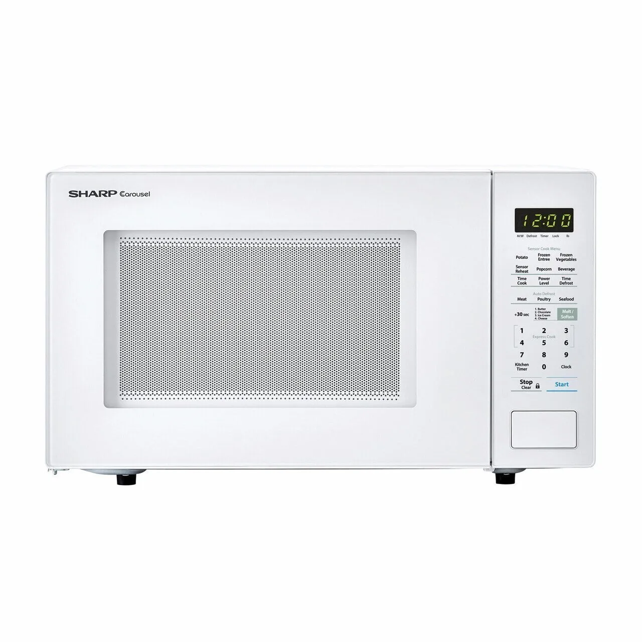 Sharp SMC1441CW 1.4 Cu. Ft. 1000W Sharp White Countertop Microwave Oven Microwave Ovens large capacity kitchen microwave