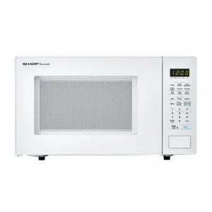 Sharp SMC1441CW 1.4 Cu. Ft. 1000W Sharp White Countertop Microwave Oven Microwave Ovens large capacity kitchen microwave
