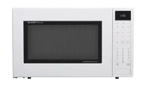 Sharp SMC1585KW Sharp 1.5 Cu. Ft. 900W White Convection Countertop Microwave Oven Microwave Ovens smart sensor microwave oven