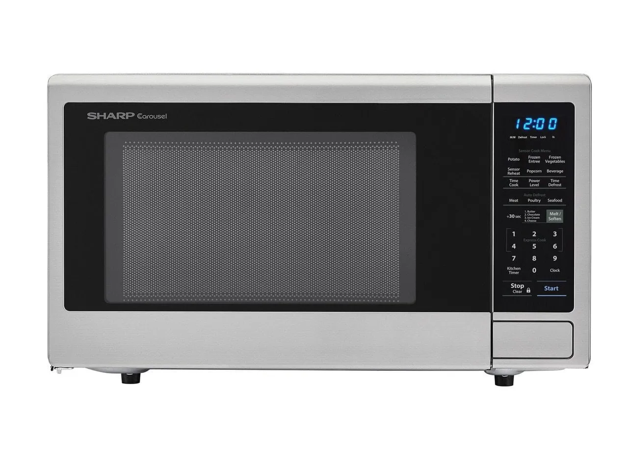 Sharp SMC2242DS 2.2 Cu. Ft. 1200W Stainless Steel Countertop Microwave Oven Countertop Microwaves compact countertop microwave oven