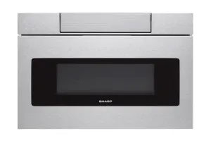 Sharp SMD2470ASY 24 In. 1.2 Cu. Ft. 950W Sharp Stainless Steel Microwave Drawer Oven Microwave Ovens large capacity kitchen microwave