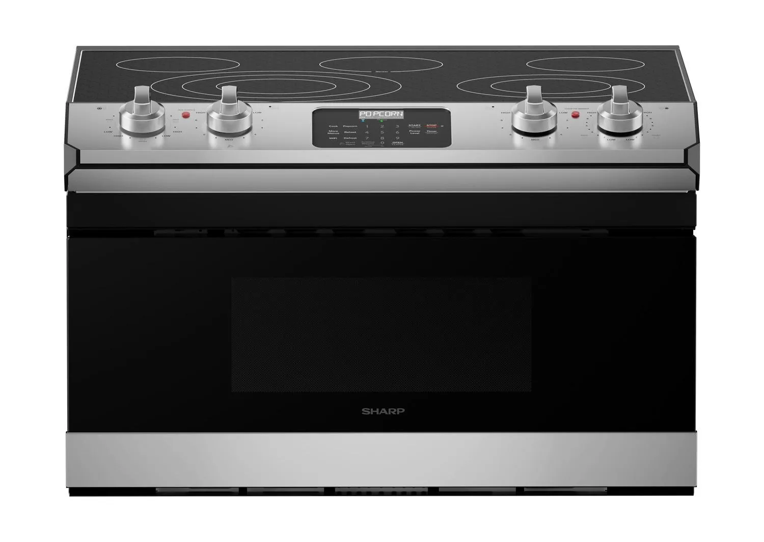 Sharp STR3065HS Smart Radiant Rangetop With Microwave Drawer Oven Cooktops ceramic electric cooktops