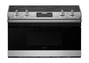 Sharp STR3065HS Smart Radiant Rangetop With Microwave Drawer Oven Electric electric stove with convection oven