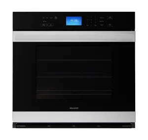 Sharp SWA3062GS Stainless Steel European Convection Built-In Single Wall Oven Wall Ovens convection wall oven with steam assist