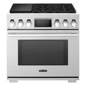 Signature Kitchen Suite SKSDR360SS 36-Inch Dual-Fuel Pro Range With Steam-Combi Oven And Sous Vide Professional Ranges commercial oven for home kitchen
