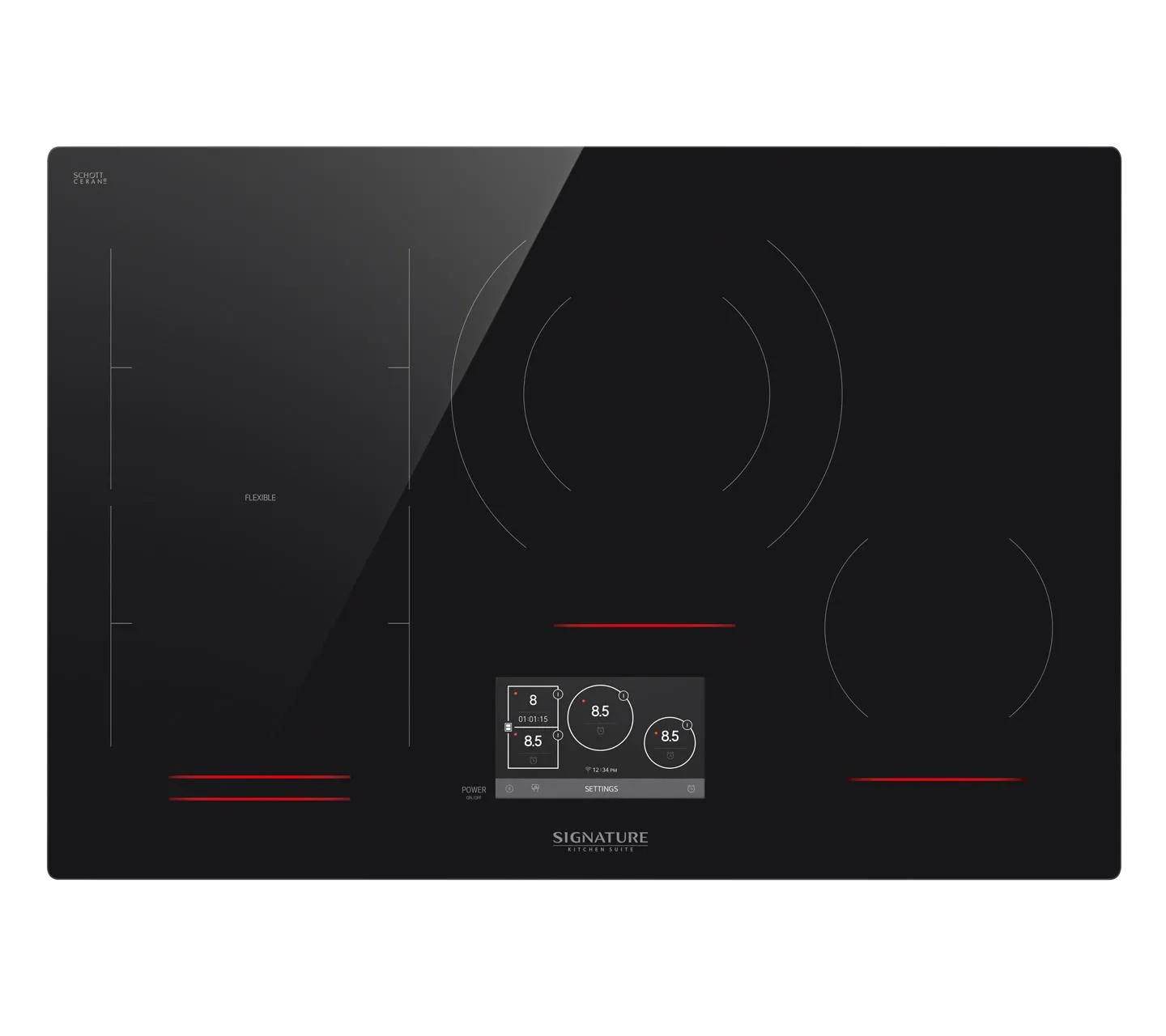 Signature Kitchen Suite SKSIT3001GE 30-Inch Flex Induction Cooktop Electric electric stove with convection oven