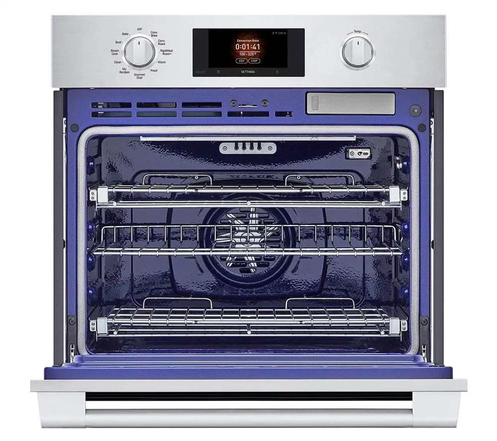 Signature Kitchen Suite SKSSV3001S 30-Inch Single Wall Oven With Steam-Combi Wall Ovens oven with smart temperature control