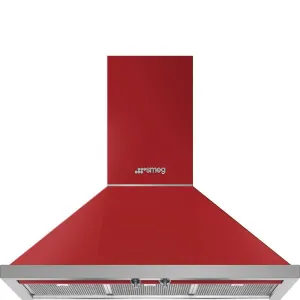 Smeg KPF36URD Hood Red Kpf36Urd Ventilation Range Hoods high suction kitchen exhaust hood