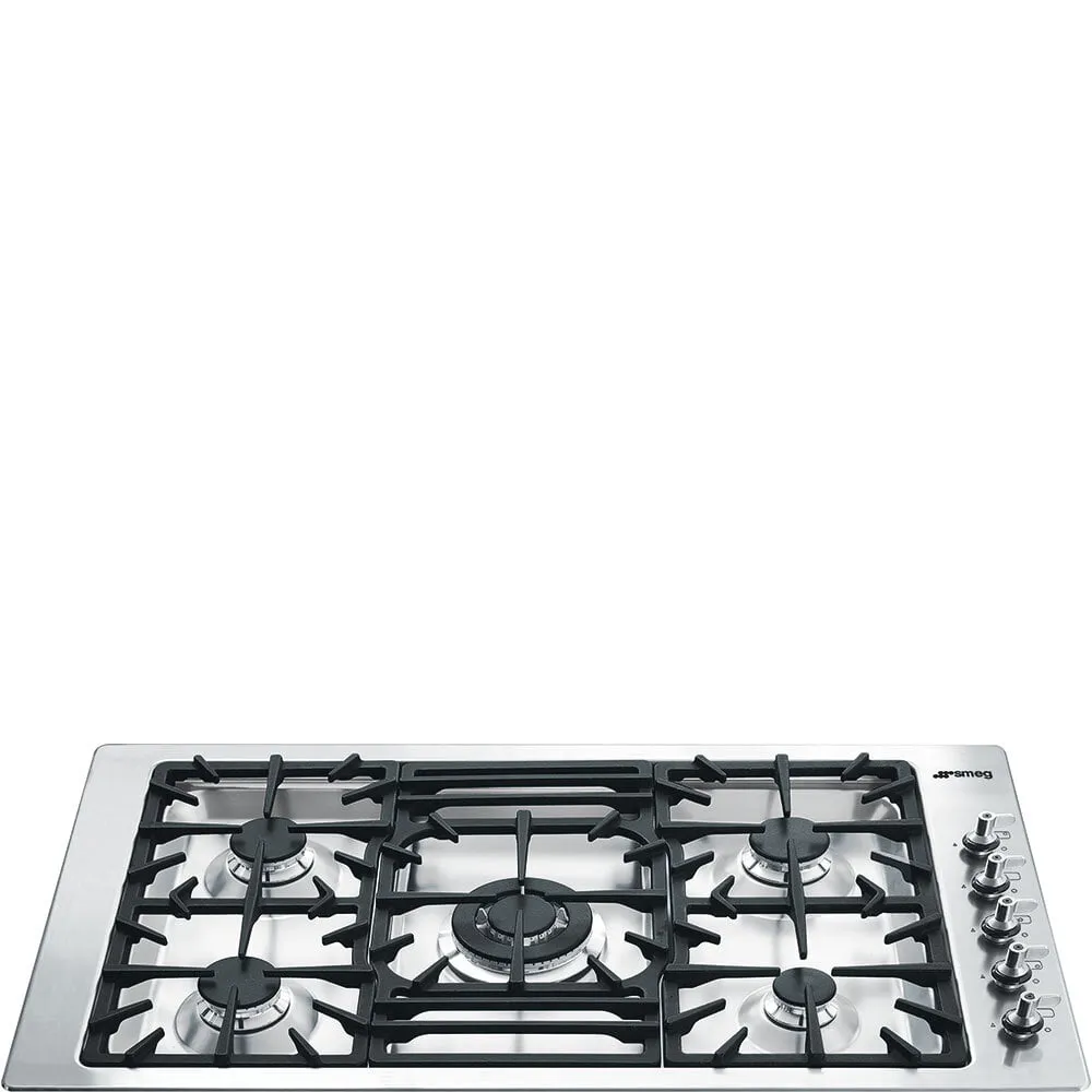 Smeg PGFU36X 36" Built-In Gas Cooktop Gas 4 burner gas range for kitchen