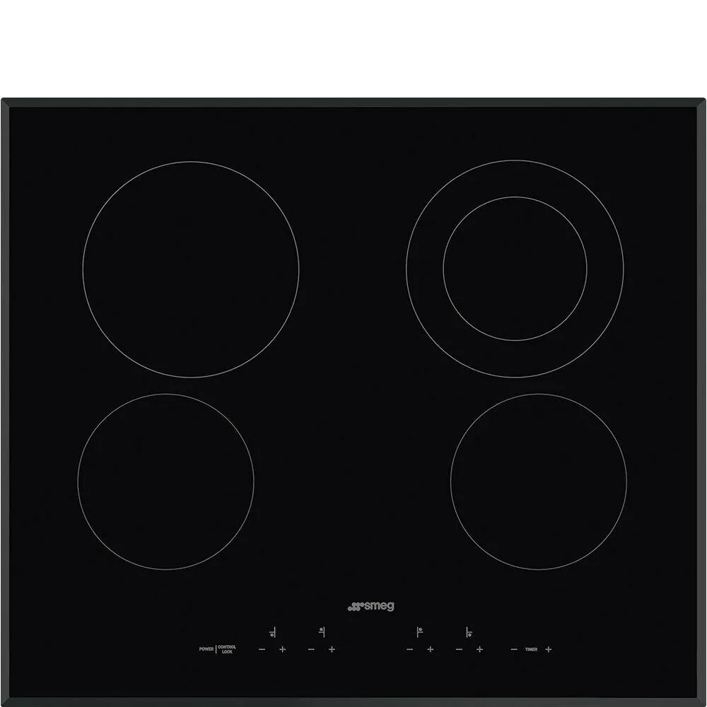 Smeg SEU244ETB Cooktop Black Seu244Etb Electric electric stove with convection oven