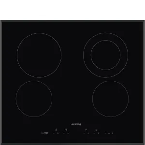 Smeg SEU244ETB Cooktop Black Seu244Etb Electric electric stove with convection oven