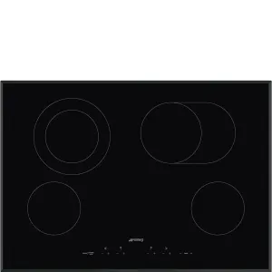 Smeg SEU304EMTB 70Cm (30") Ceramic Cooktop Black Glass, Beveled Electric electric stove with convection oven