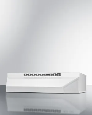 Summit ADAH1730W 30" Under Cabinet Ductless Range Hood, Ada Compliant Ducted Hoods under cabinet ducted hood