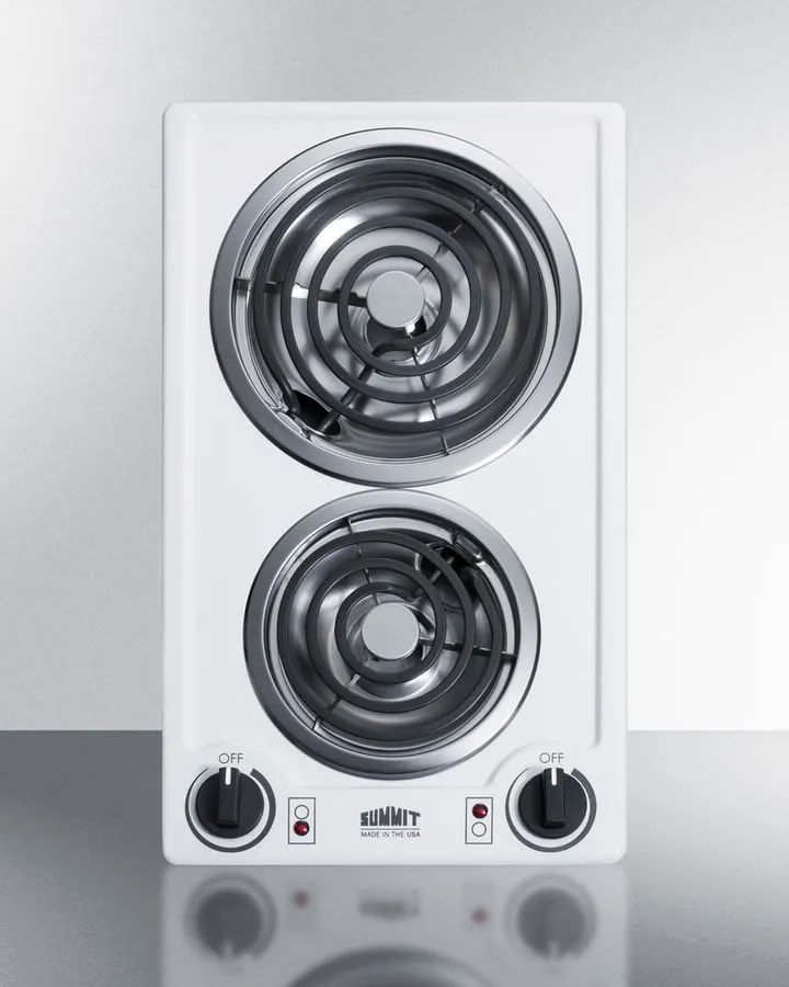 Summit CCE225WH 12" Wide 230V 2-Burner Coil Cooktop Cooktops 5 burner cooktops sale