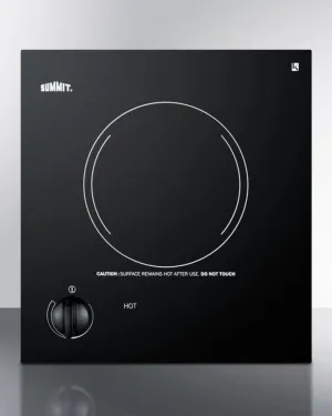 Summit CR1115 115V Single Burner Cooktop In Black Ceramic Glass, Made In Europe Electric electric stove with convection oven