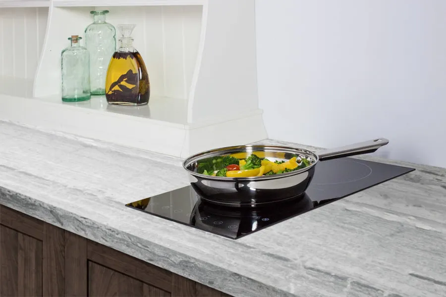 Summit CR2B15T1B 115V 2-Burner Cooktop In Black Ceramic Schott Glass With Digital Touch Controls, 2400W