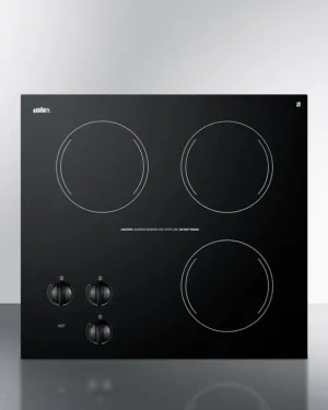Summit CR3240 230V Three-Burner Cooktop In Black Ceramic Glass, Made In Europe Electric electric stove with convection oven