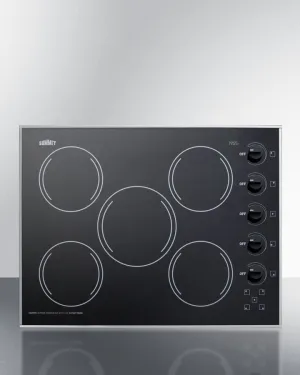 Summit CR5B273B 27" Wide 230V 5-Burner Radiant Cooktop Cooktops 5 burner cooktops sale