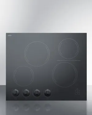 Summit CREK4B 24" Wide 230V 4-Burner Radiant Cooktop Cooktops 5 burner cooktops sale