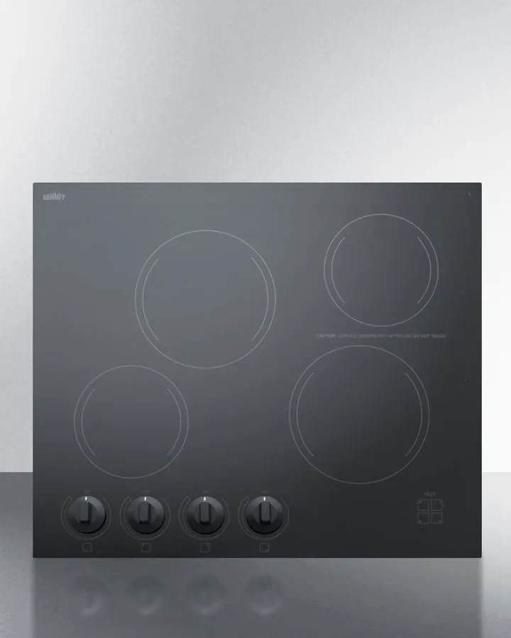 Summit CREK4B 24" Wide 230V 4-Burner Radiant Cooktop Cooktops 5 burner cooktops sale