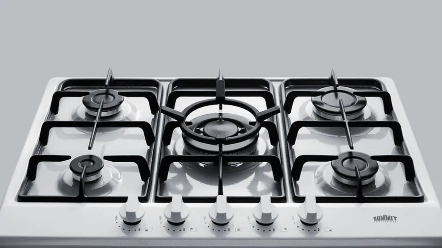 Summit GC5271WTK30 30" Wide 5-Burner Gas Cooktop