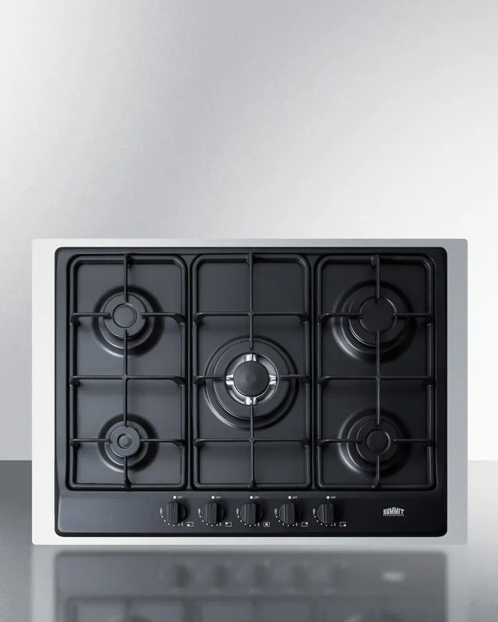 Summit GC5272BTK30 30" Wide 5-Burner Gas Cooktop Cooktops 5 burner cooktops sale