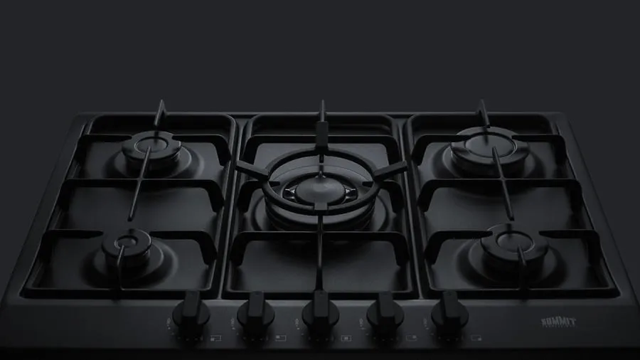 Summit GC5272BTK30 30" Wide 5-Burner Gas Cooktop