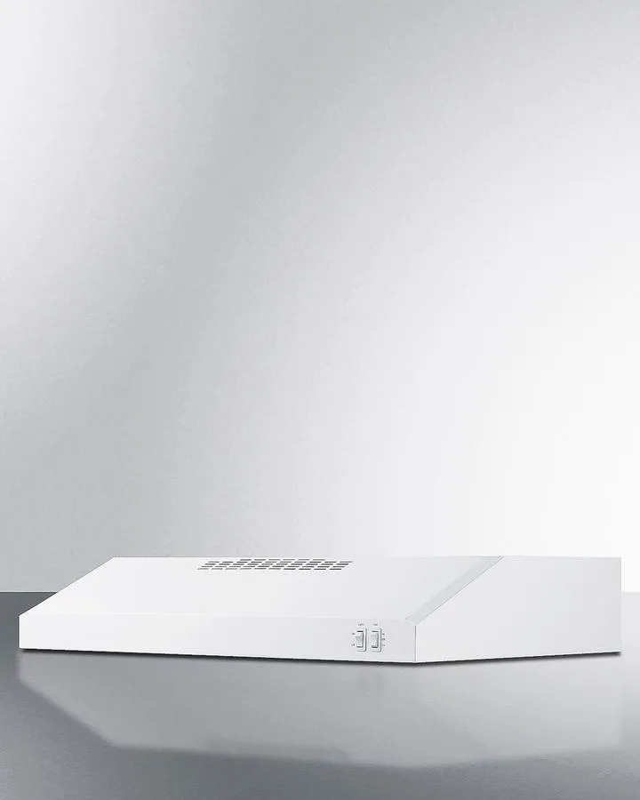Summit HC30WWADA 30" Under Cabinet Convertible Range Hood, Ada Compliant Ducted Hoods high cfm ducted range hood