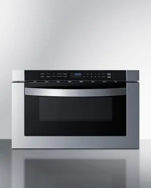 Summit MDR245SS 24" Wide Built-In Drawer Microwave Microwave Ovens smart sensor microwave oven
