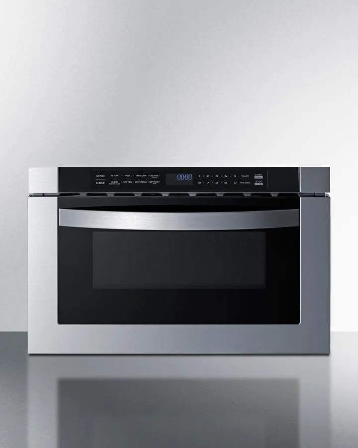Summit MDR245SS 24" Wide Built-In Drawer Microwave Microwave Ovens smart sensor microwave oven