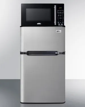 Summit MRF34BSSA Microwave/Refrigerator-Freezer Combination With Allocator Countertop Microwaves compact countertop microwave oven
