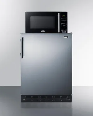 Summit MRF6BK2SSA Microwave/Refrigerator Combination With Allocator Over The Range Microwaves convection over-the-range microwave