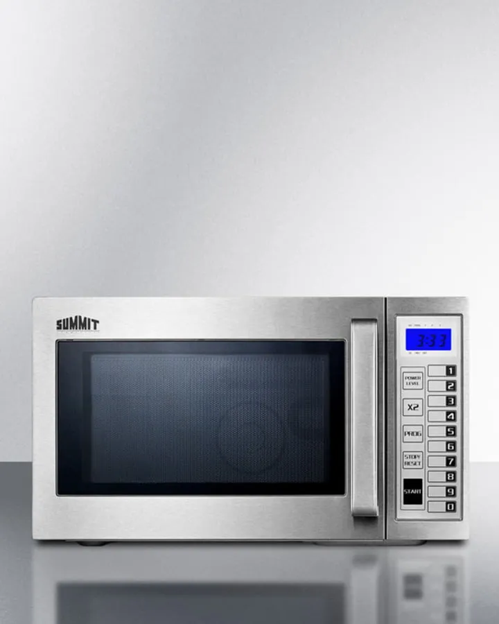 Summit SCM1000SS Commercially Approved Microwave With Stainless Steel Exterior And Interior Microwave Ovens large capacity kitchen microwave