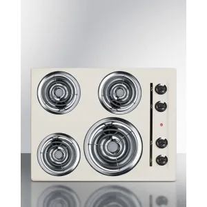Summit SEL03 24" Wide 4-Burner Coil Cooktop Electric electric stove with convection oven