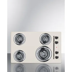 Summit SEL05 30" Wide 4-Burner Coil Cooktop Electric electric stove with convection oven