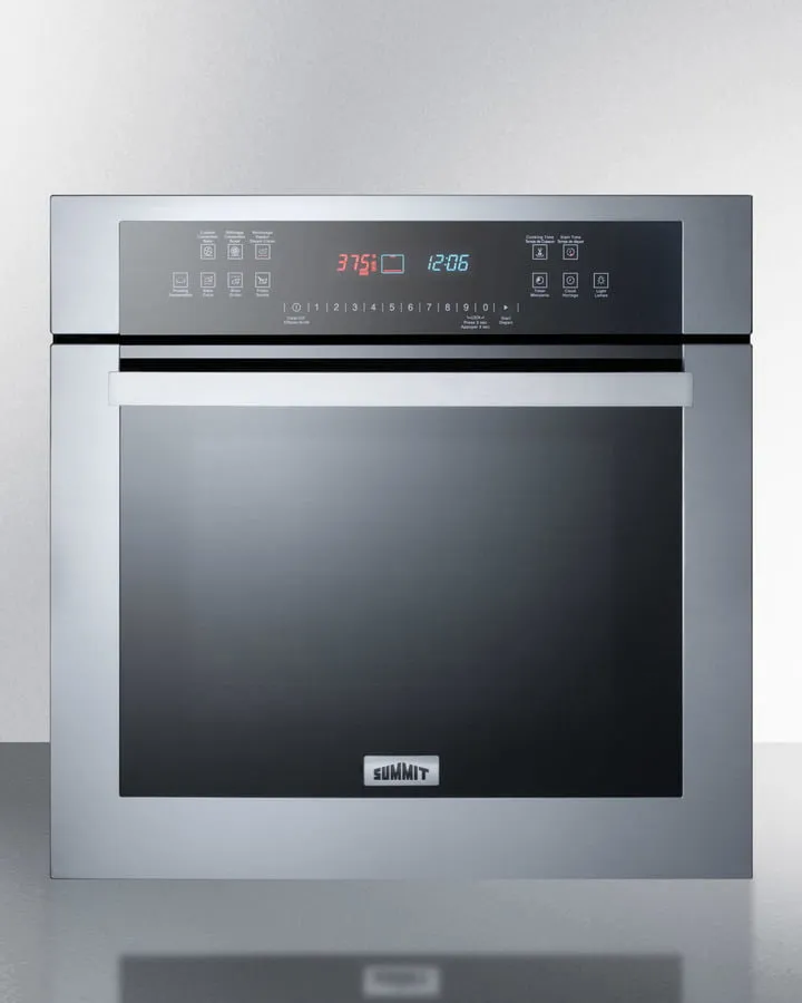 Summit SEW24SS 24" Wide Electric Wall Oven Single Wall Ovens electric wall oven with convection