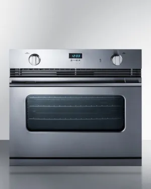 Summit SGWO30SS 30" Wide Gas Wall Oven Wall Ovens oven with smart temperature control