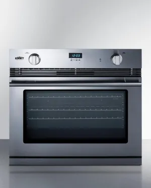 Summit SGWOGD30 30" Wide Gas Wall Oven Single Wall Ovens single oven with self-cleaning feature