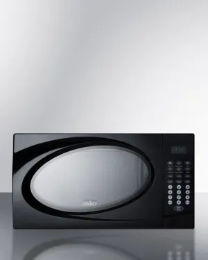 Summit SM902BL Mid-Sized Microwave Oven With Black Finish Countertop Microwaves compact countertop microwave oven