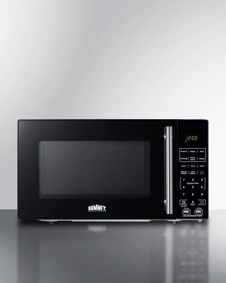 Summit SM903BSA1 Compact Microwave With Usb Ports And Allocator Microwave Ovens smart sensor microwave oven