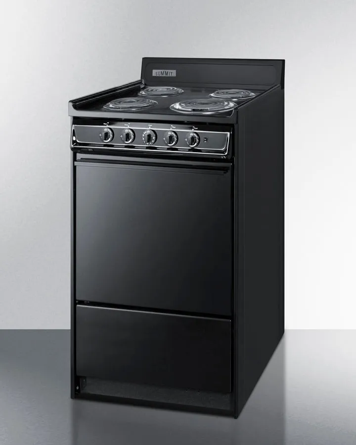 Summit TEM110C 20" Wide Electric Coil Range