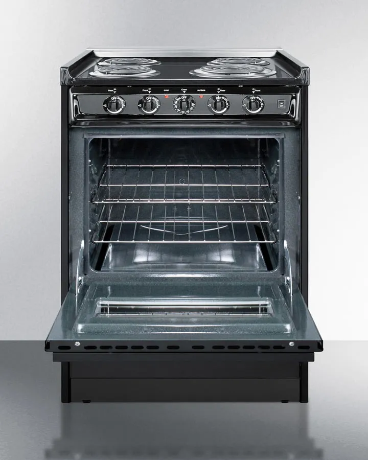 Summit TEM610CR 24" Wide Electric Coil Range